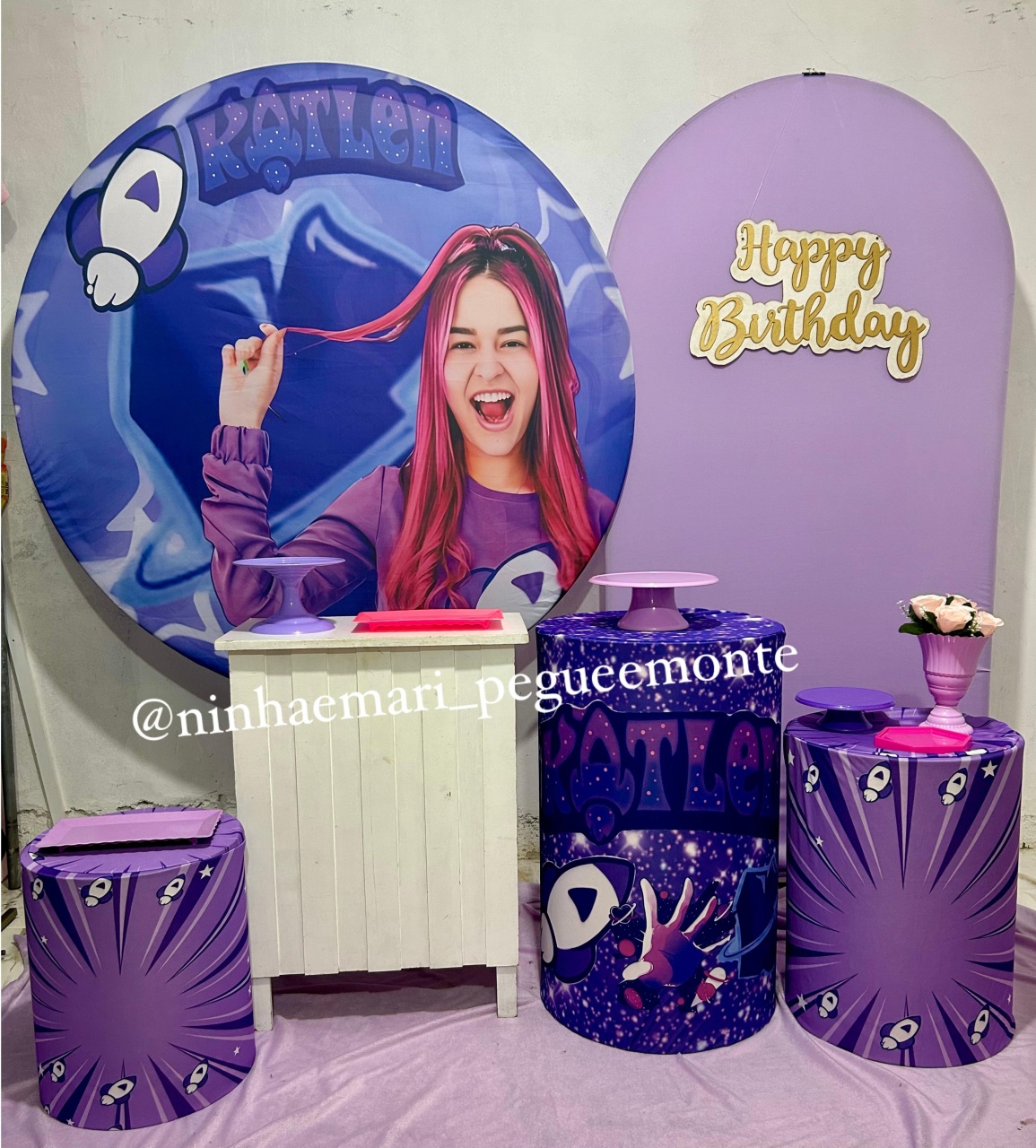 Kit Diamante Ketlen Club dos Rosa - N&M-pegue e monte