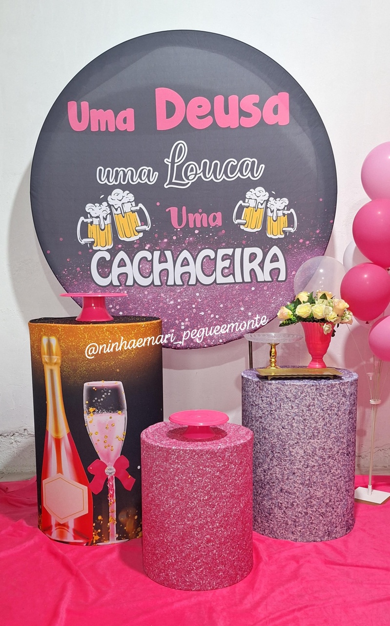 Kit Prata Uma Deusa Uma Louca Uma Cachaceira - N&M-pegue e monte