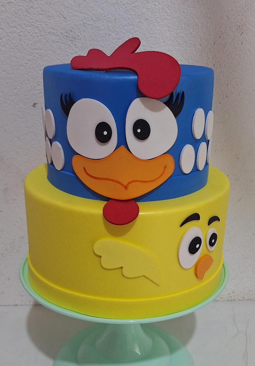Bolofake Galinha Pintadinha  - N&M-pegue e monte