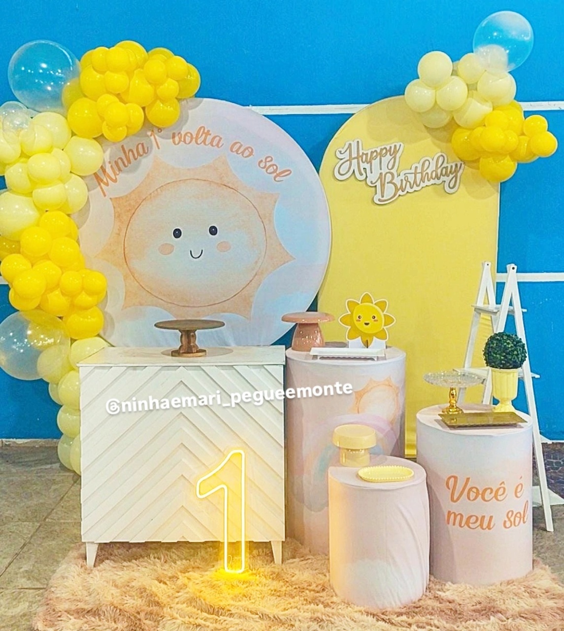 Decoração Meu Primeiro Raio de Sol - N&M-pegue e monte