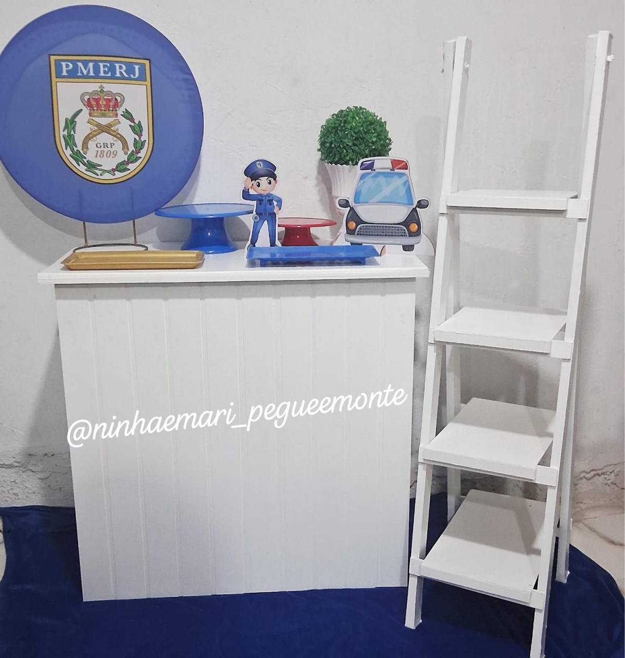 Kit Mesa Acessórios Policia - N&M-pegue e monte