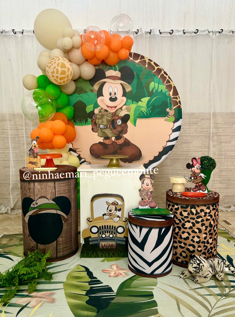 Kit Ouro Safari Do Mickey  - N&M-pegue e monte