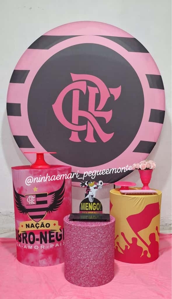 Kit Prata Flamengo Rosa 2 - N&M-pegue e monte