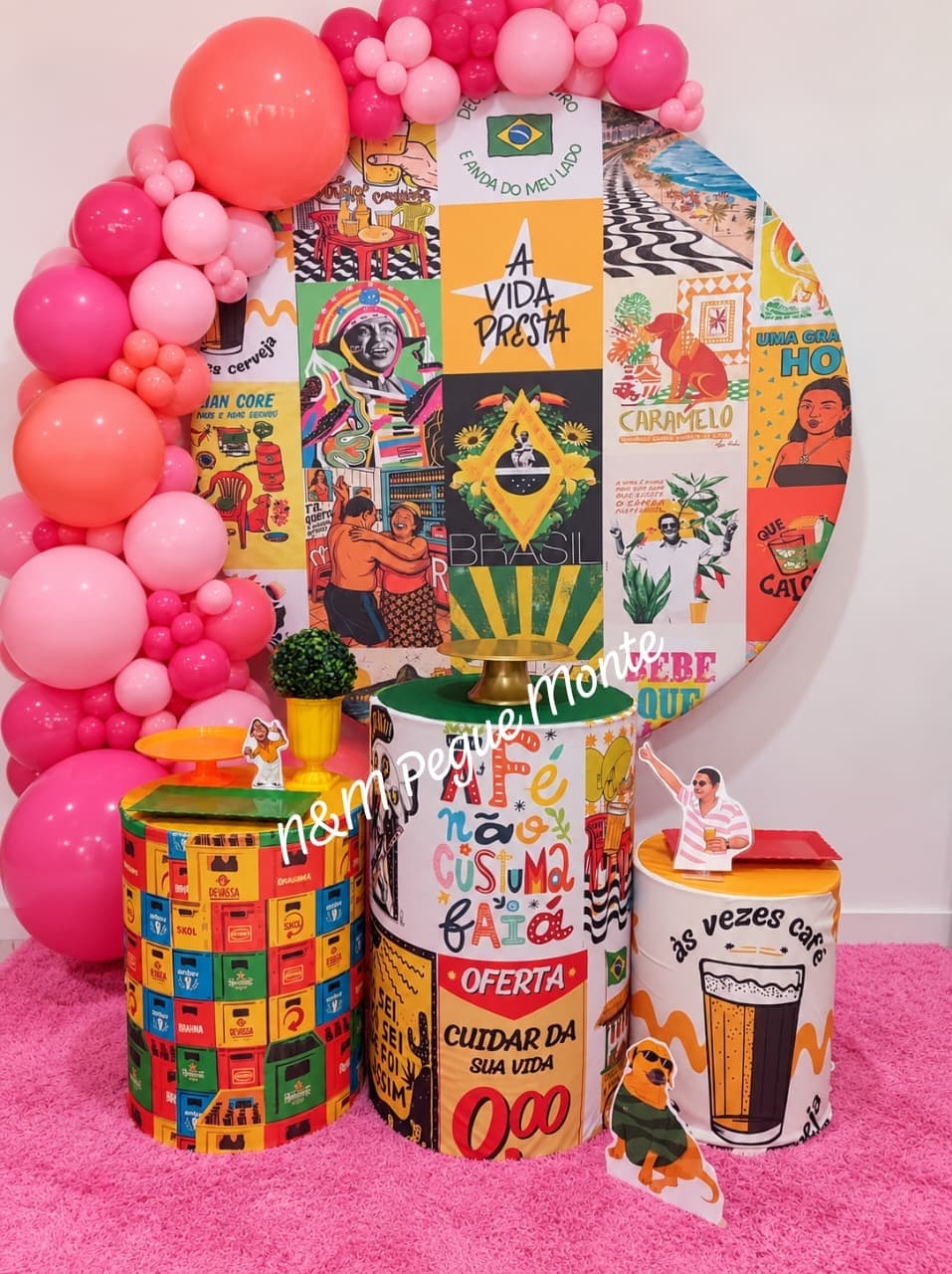 Decoração Prata Brasilidade - N&M-pegue e monte