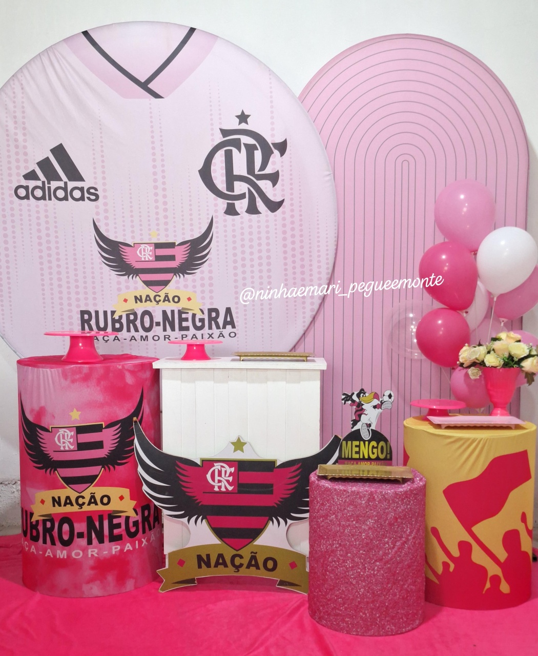 Kit Diamante Flamengo Rosa - N&M-pegue e monte