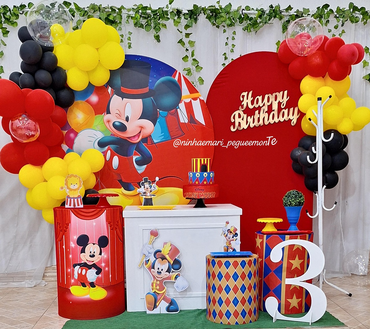 Kit Diamante Mickey Circo - N&M-pegue e monte