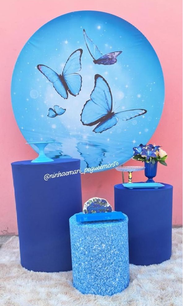 Borboleta Azul - N&M-pegue e monte