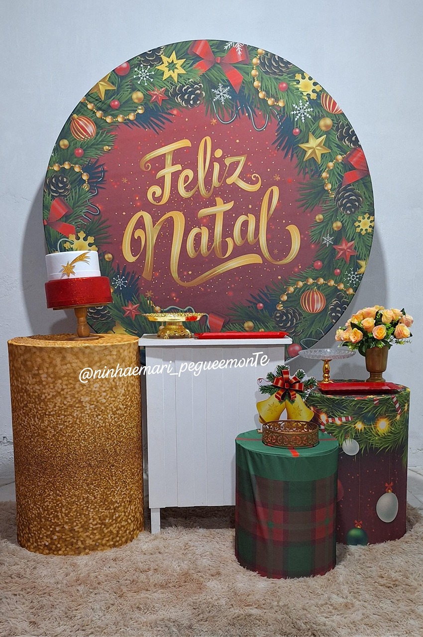 Kit Ouro Feliz Natal 2 - N&M-pegue e monte