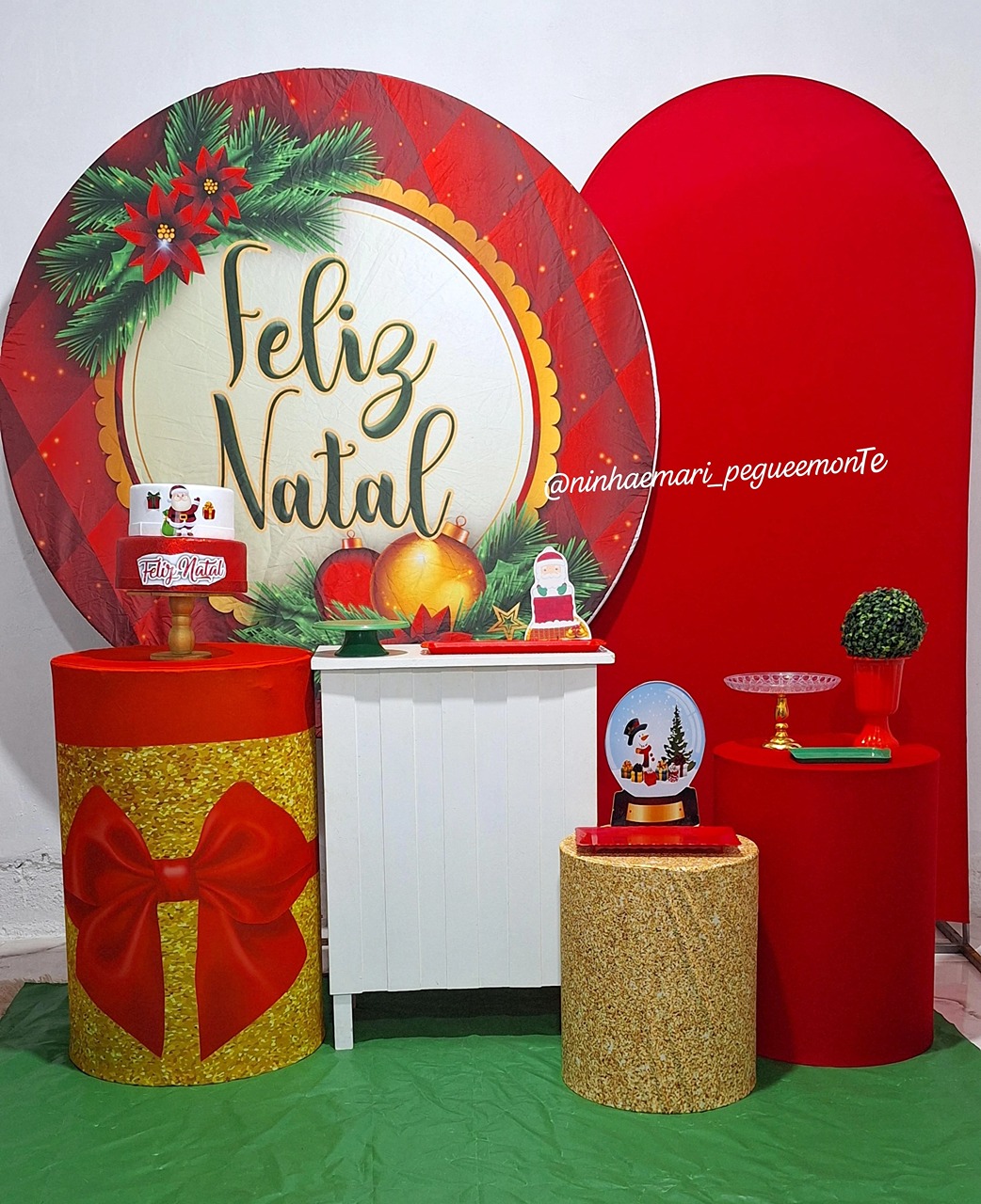 Kit Diamante Feliz Natal 3 - N&M-pegue e monte