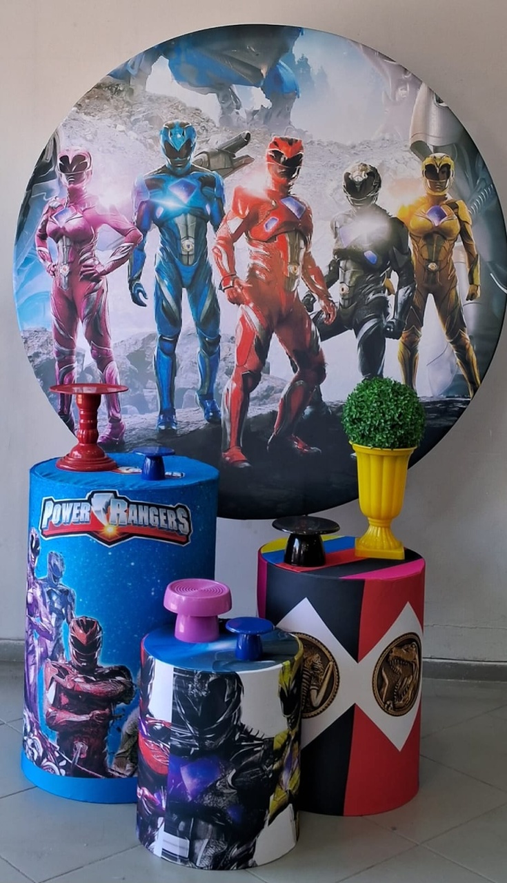 Kit Bronze Power Ranger - Lili decorações pegue emonte