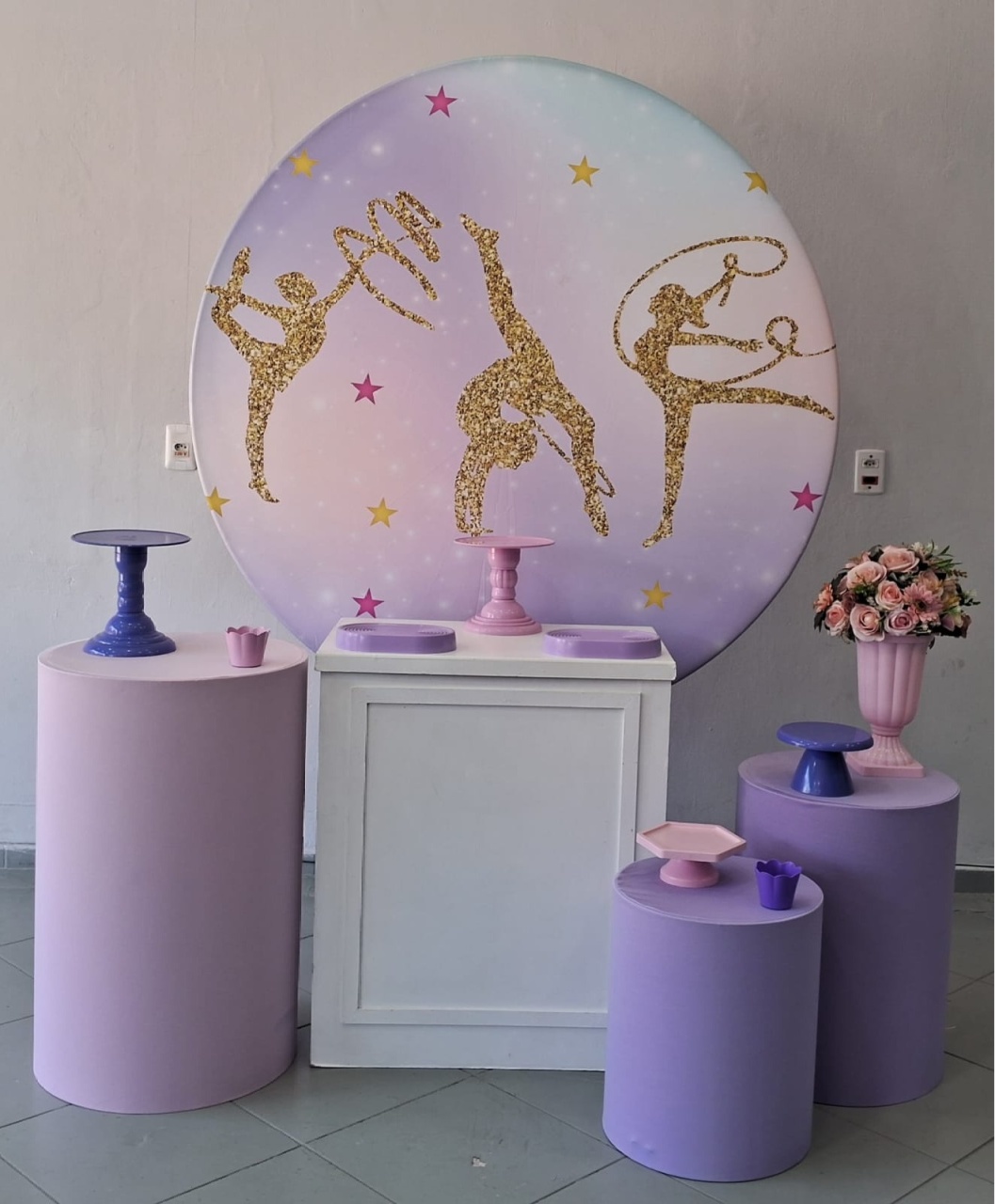Kit Prata Ginástica Artística - Lili decorações pegue emonte
