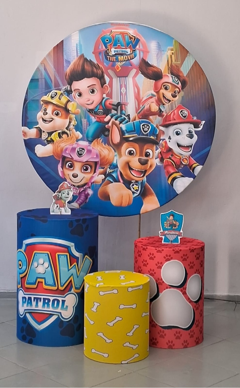 Kit Basico Patrulha Canina 03 - Lili decorações pegue emonte