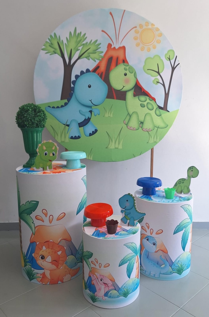 Kit Bronze Dino Baby  - Lili decorações pegue emonte