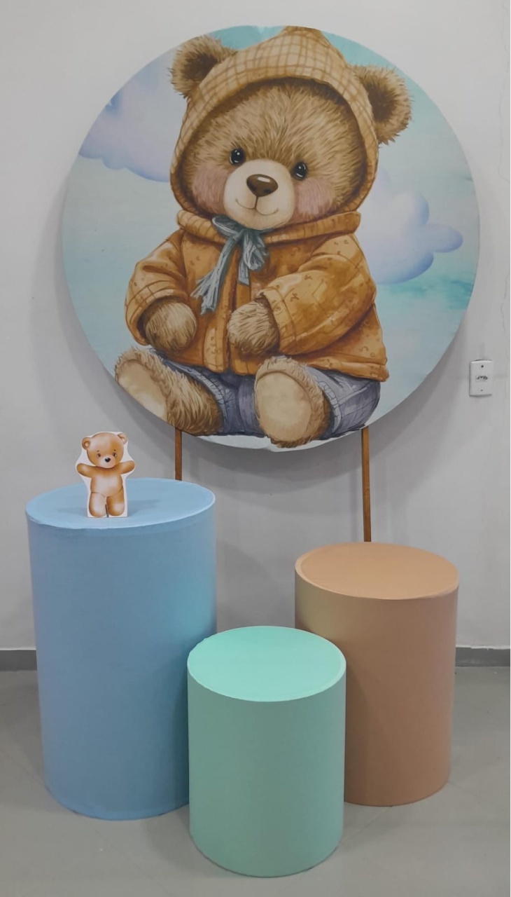 Kit Básico Ursinho de Jaqueta - Lili decorações pegue emonte