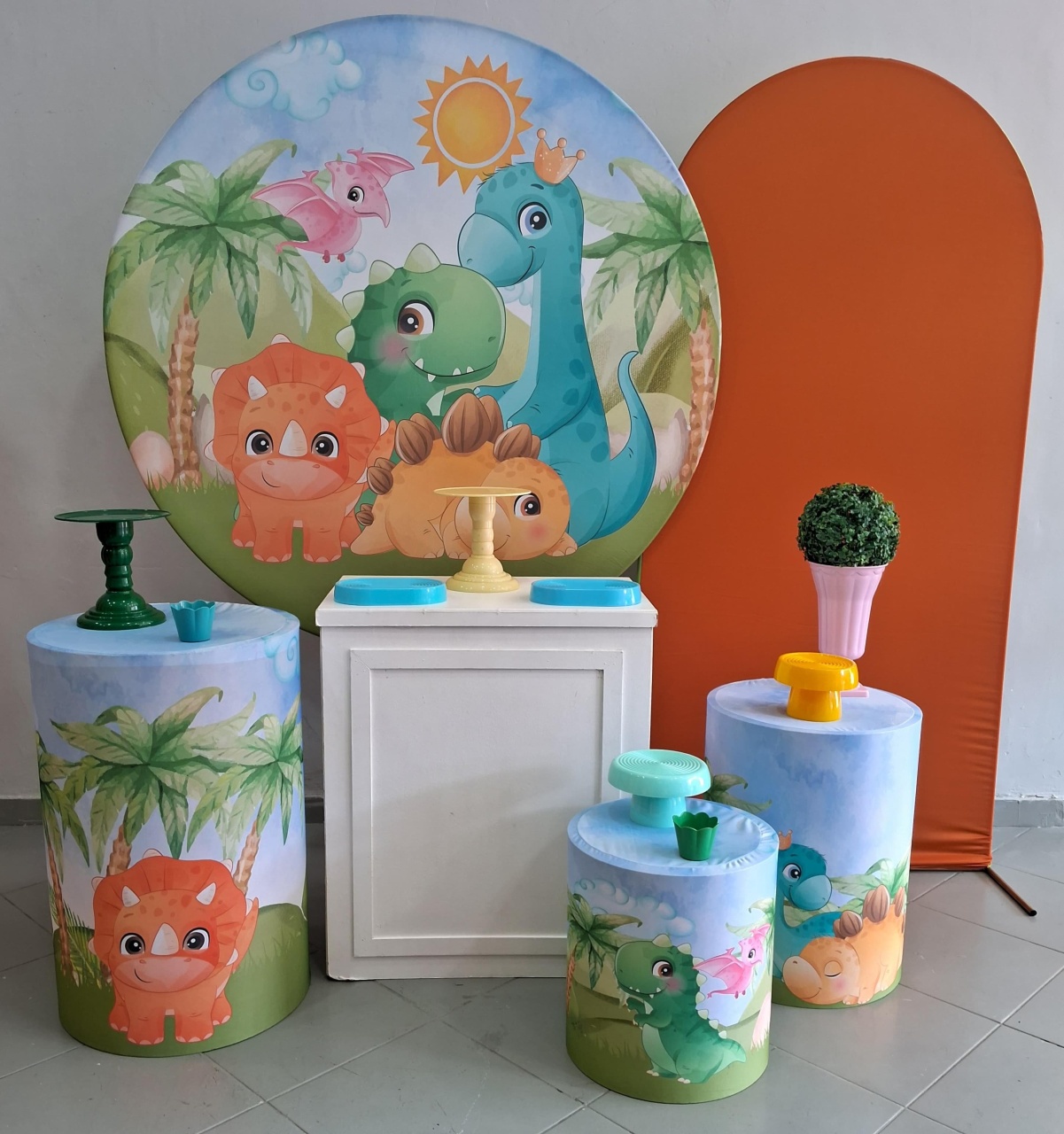 Kit Ouro Novo Dino Baby 2 - Lili decorações pegue emonte