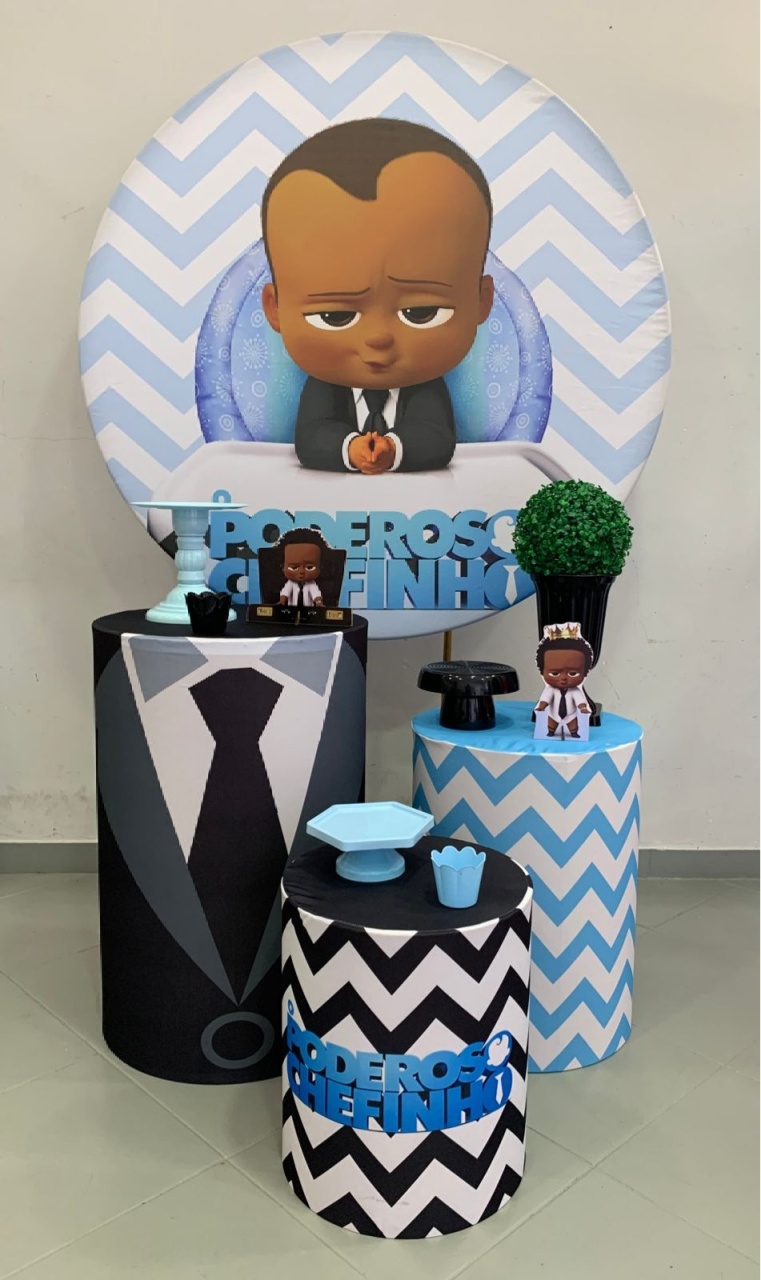 Kit Bronze Poderoso Chefinho Negro - Lili decorações pegue emonte
