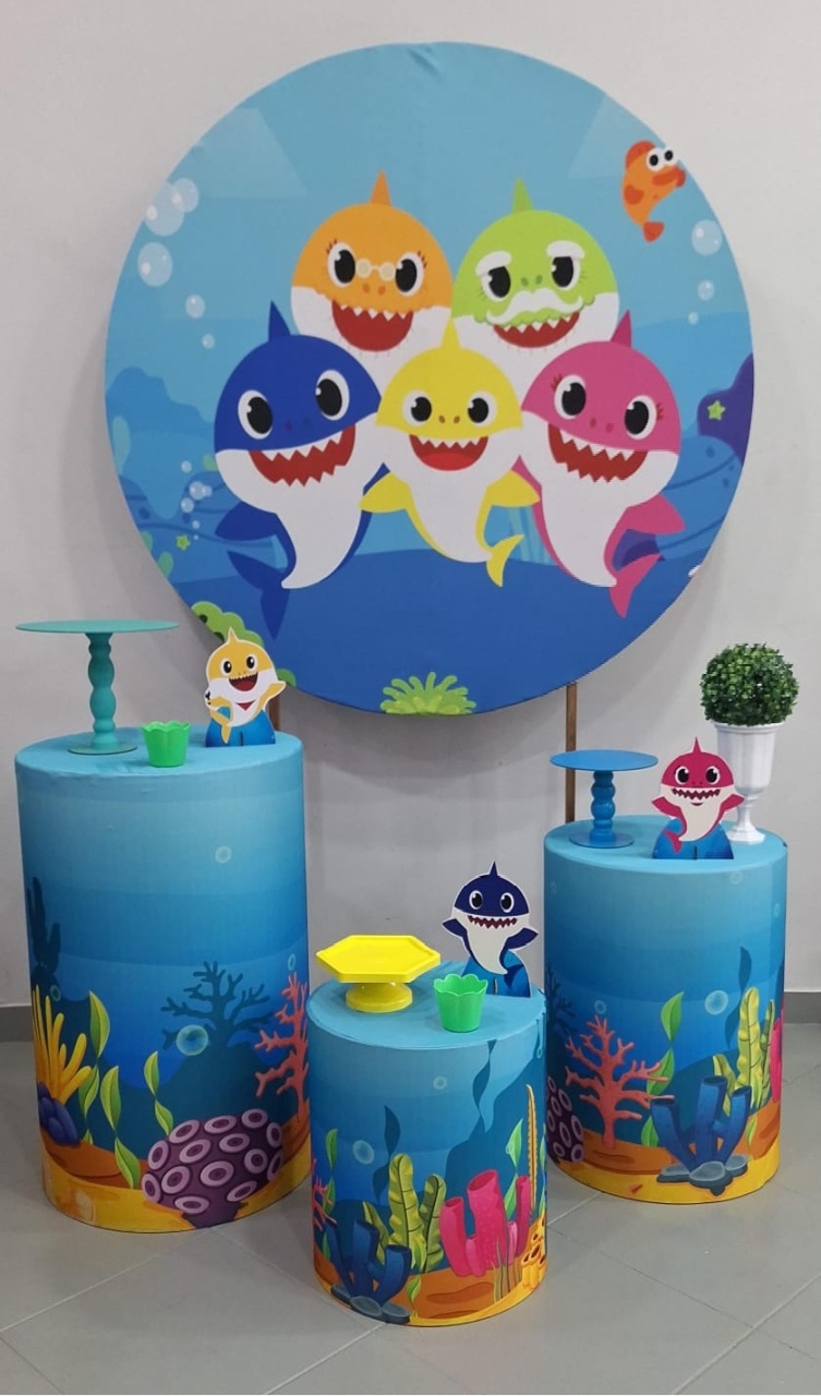 Kit Bronze Baby Shark - Lili decorações pegue emonte