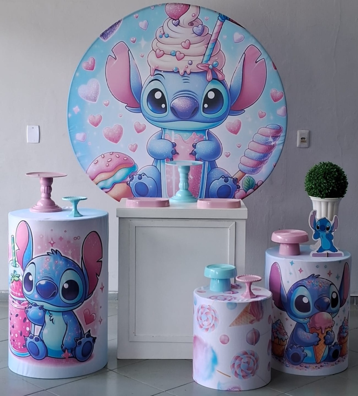 Kit Prata Lilo E Stich Doces - Lili decorações pegue emonte