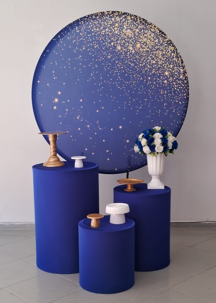 Kit Bronze Azul Com Glitter - Lili decorações pegue emonte