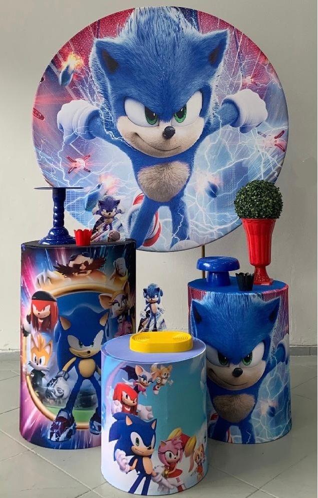Kit Bronze Sonic 2 - Lili decorações pegue emonte