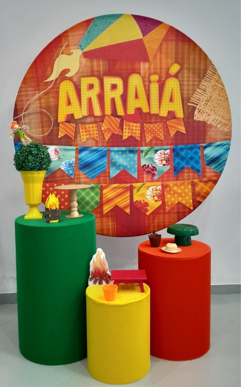 Kit Bronze Arraiá Laranja/ Festa Junina - Lili decorações pegue emonte