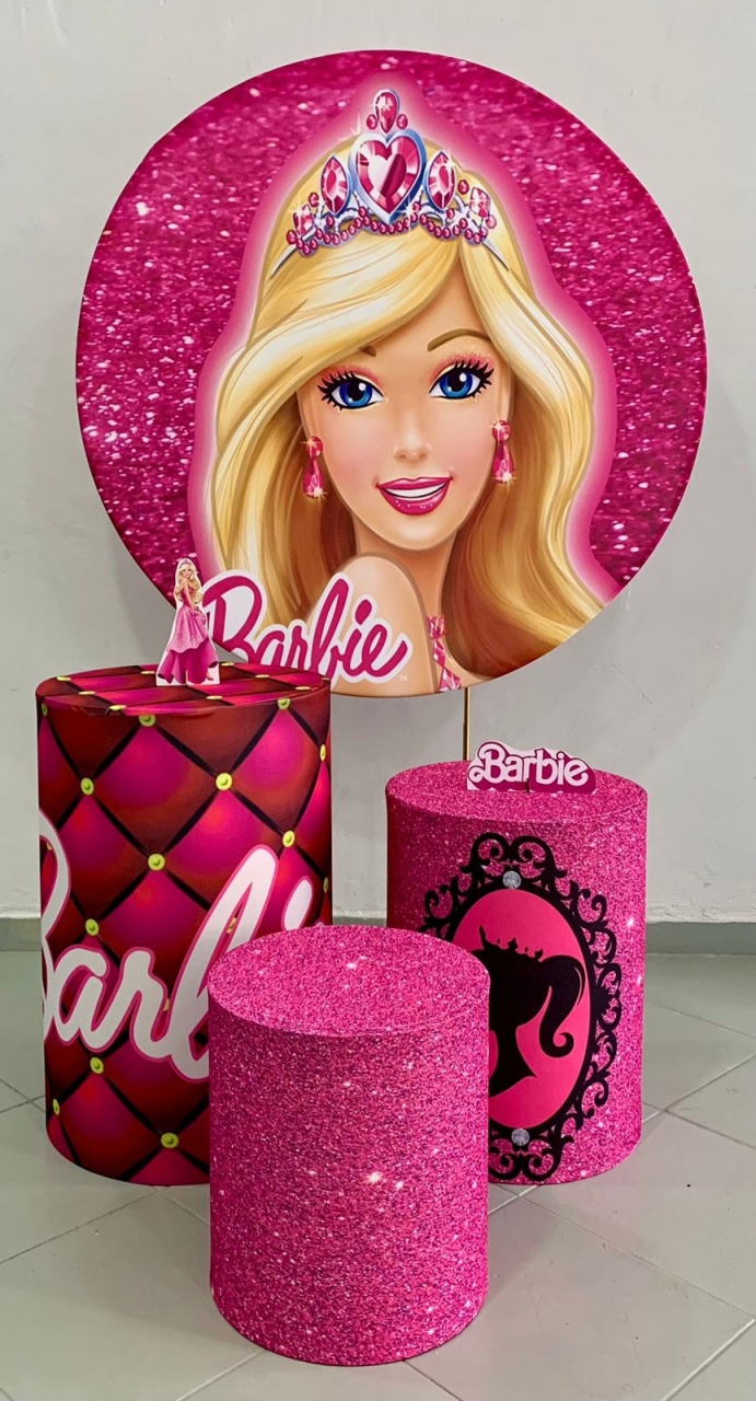 Kit Básico Barbie - Lili decorações pegue emonte