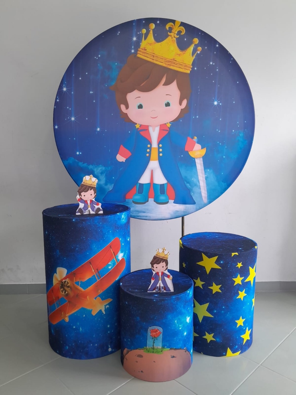 Kit Básico Pequeno Principe Moreno  - Lili decorações pegue emonte