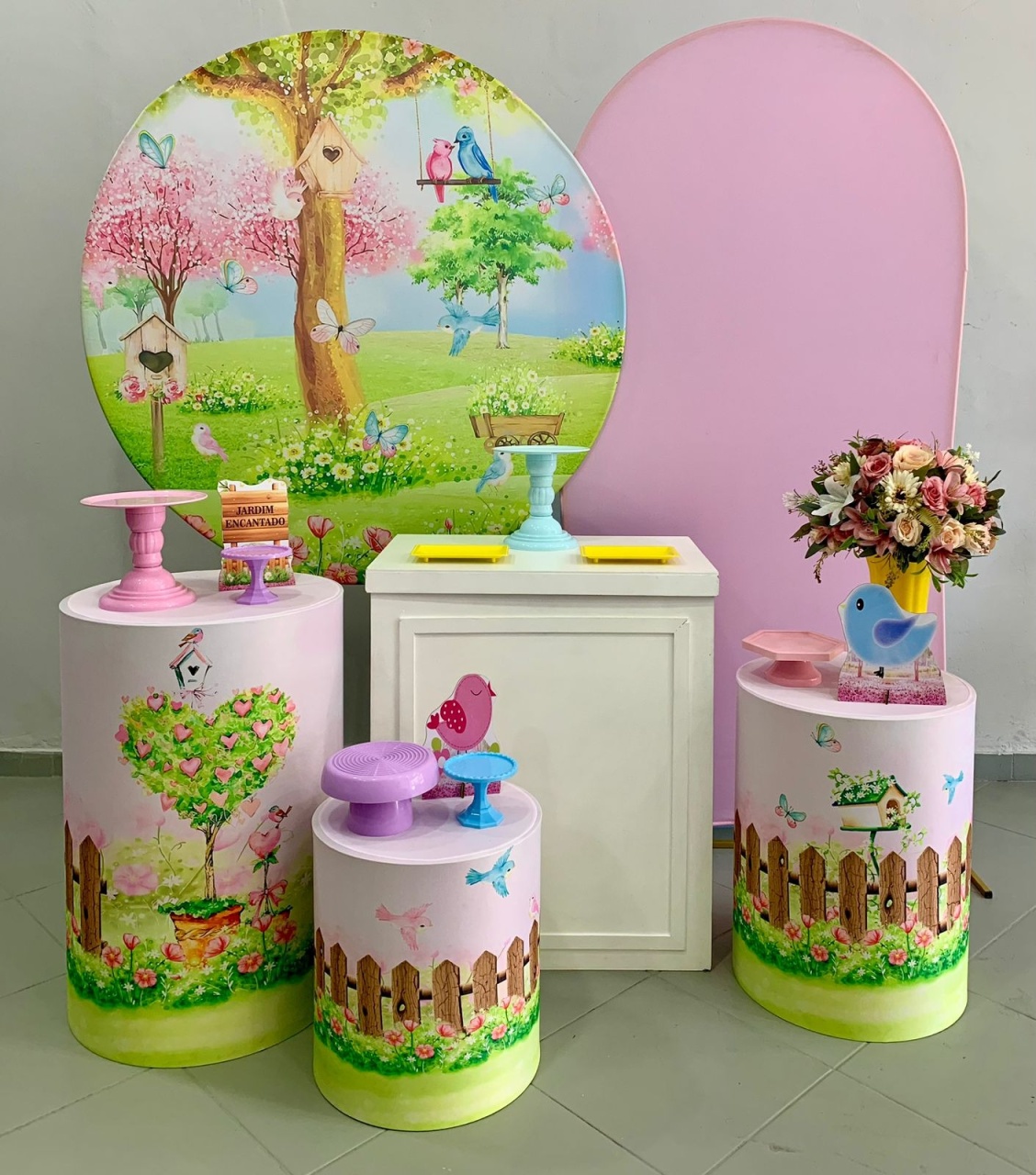 Kit Ouro Jardim Encantado 02 - Lili decorações pegue emonte