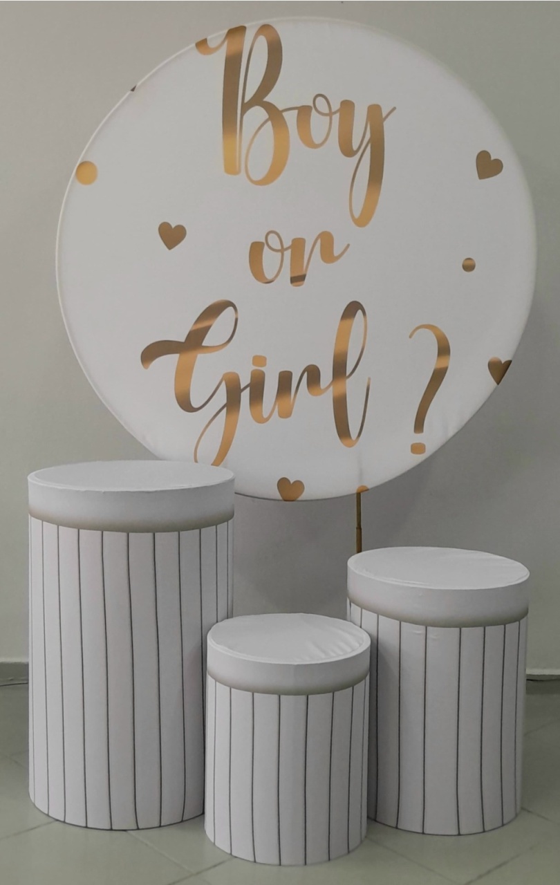 Kit Básico Chá Revelação Boy Or Girl - Lili decorações pegue emonte