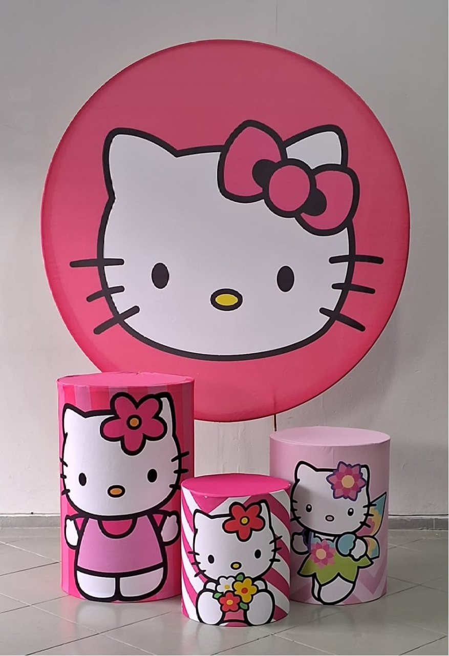 Kit Básico Hello Kity - Lili decorações pegue emonte