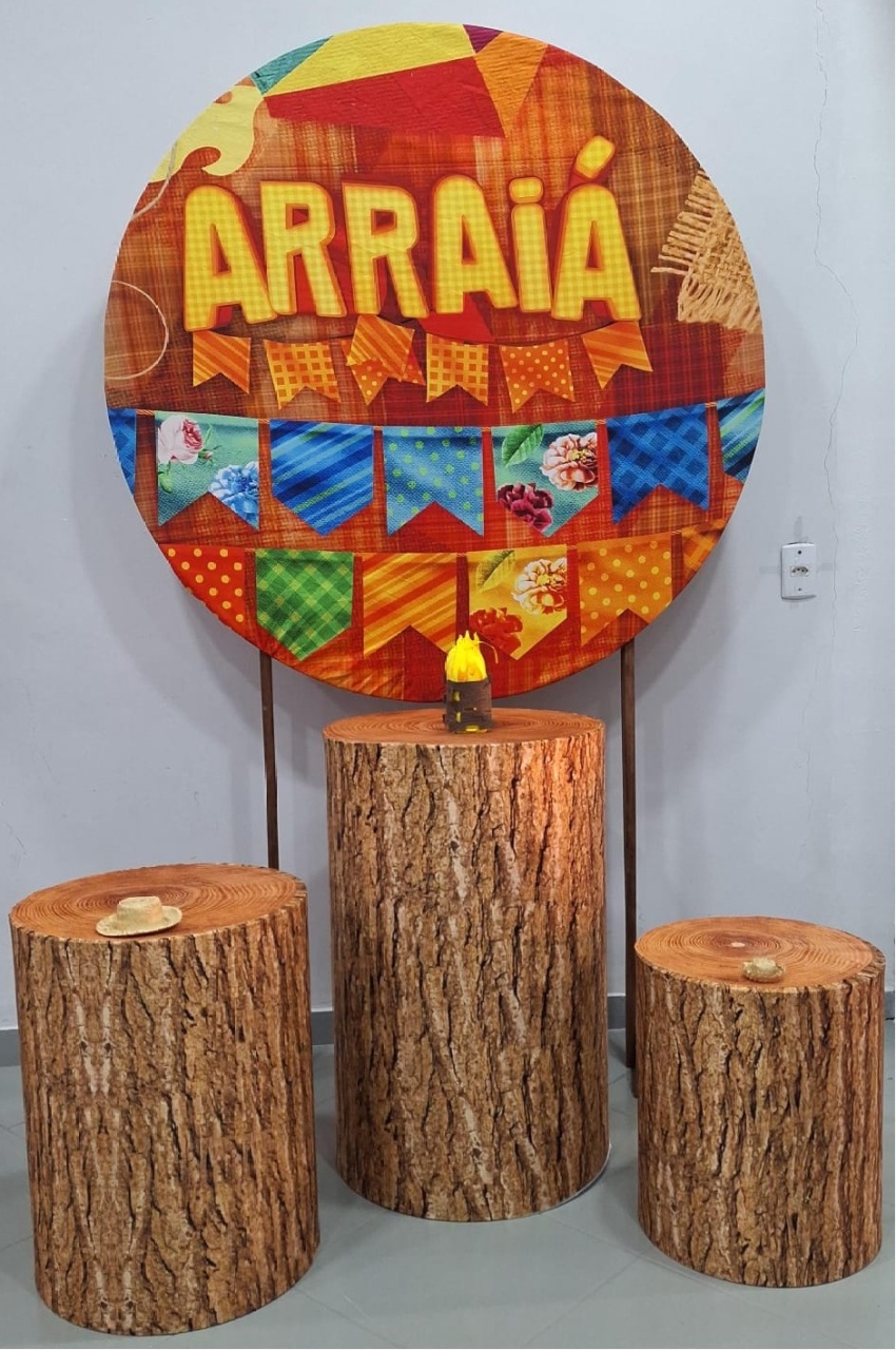 Kit Básico Arraiá Madeira - Lili decorações pegue emonte