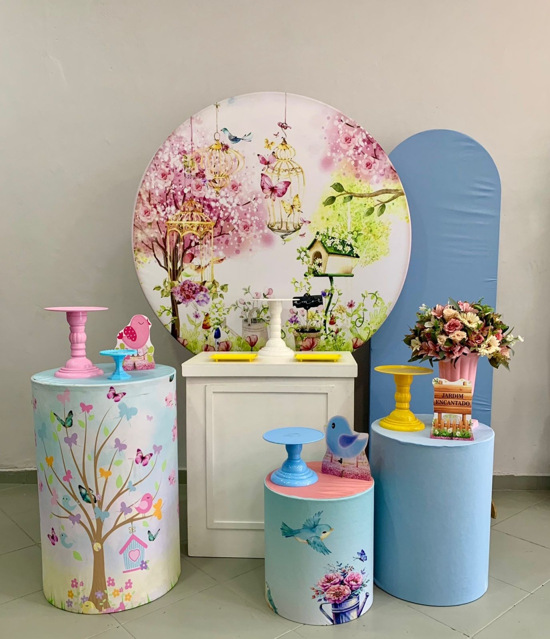 Kit Ouro Jardim Encantado 01 - Lili decorações pegue emonte