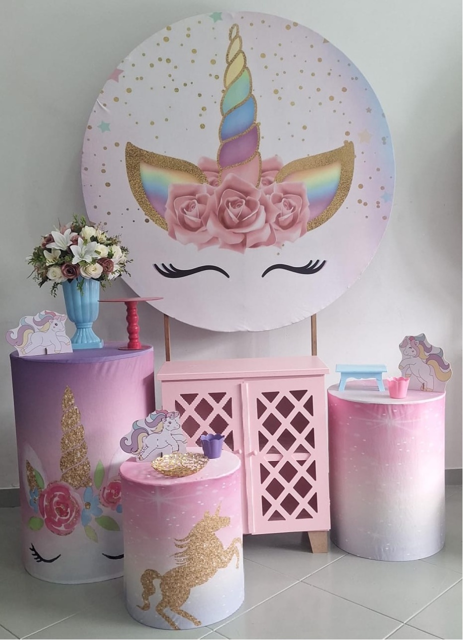 Kit Prata Unicornio - Lili decorações pegue emonte