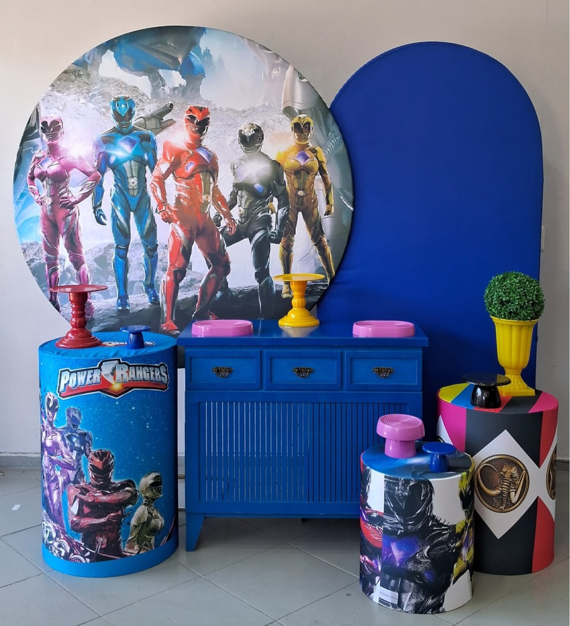 Kit Ouro Power Rangers  - Lili decorações pegue emonte