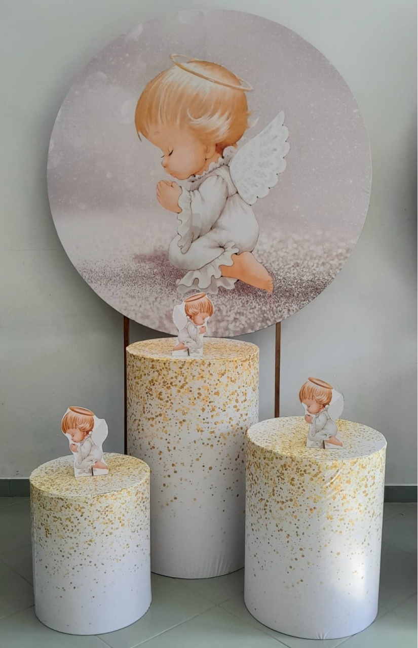 Kit Básico Batizado Anjinho - Lili decorações pegue emonte