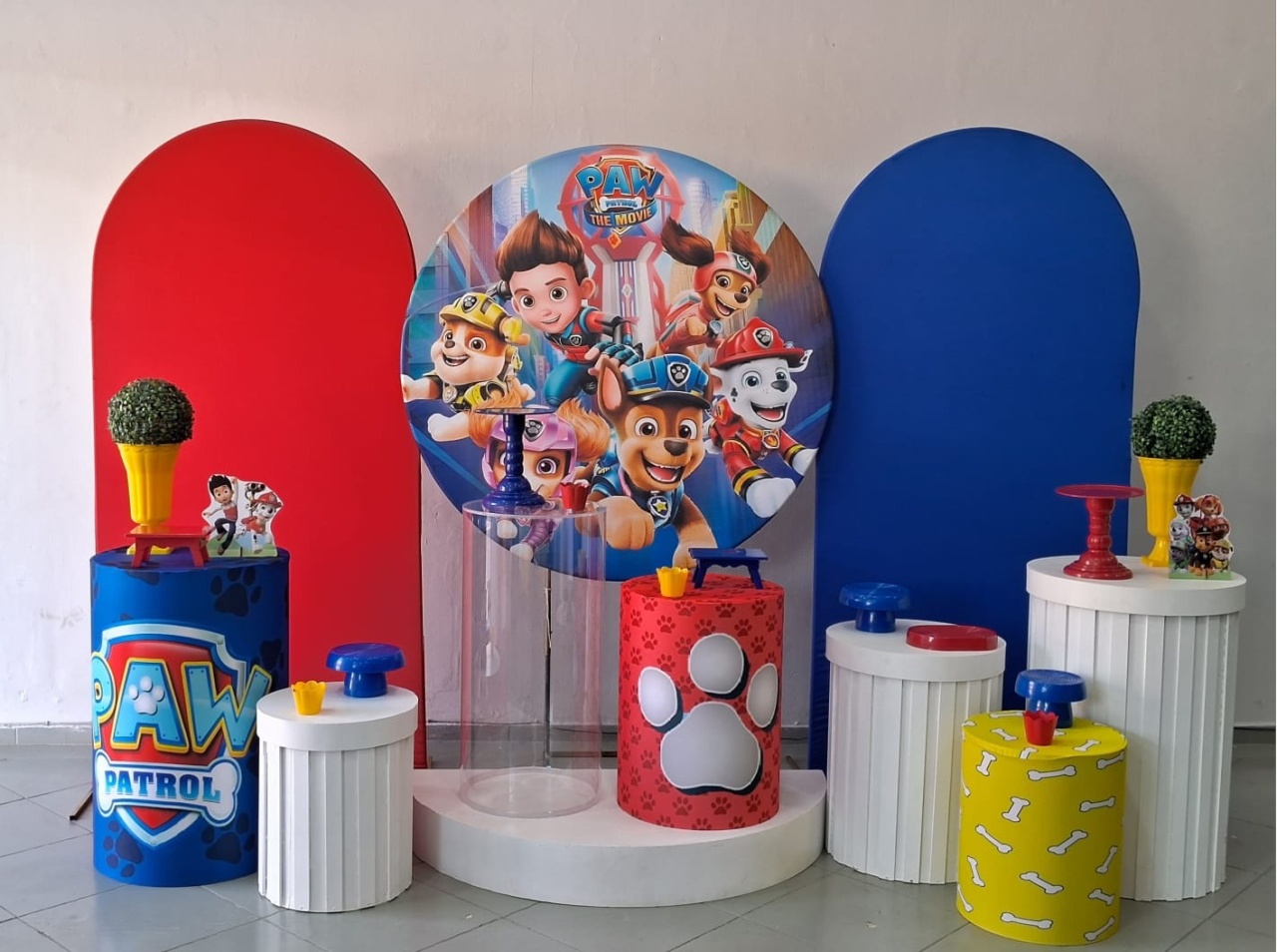 Composição Patrulha Canina - Lili decorações pegue emonte