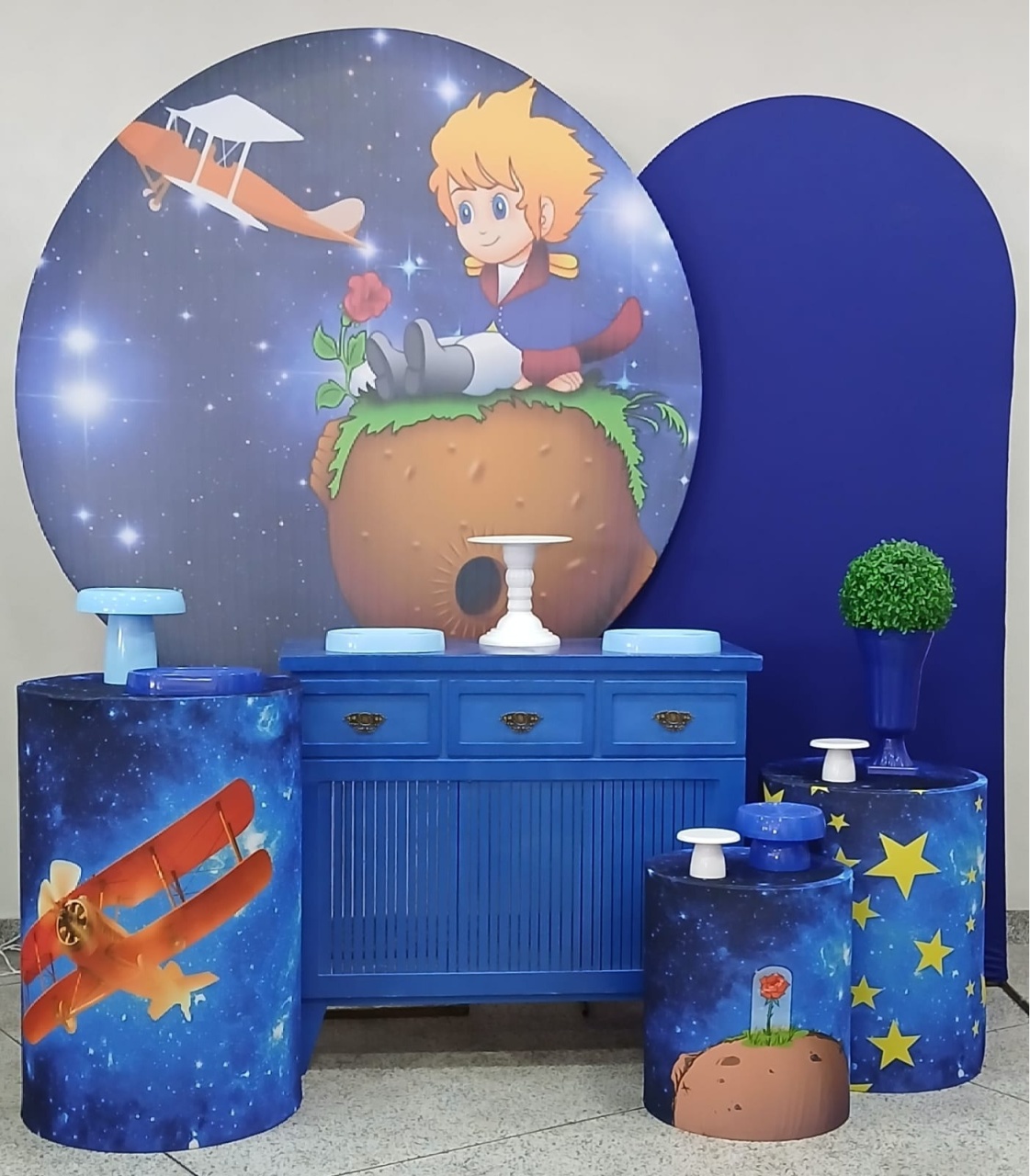 Kit Ouro Pequeno Principe Moreno - Lili decorações pegue emonte
