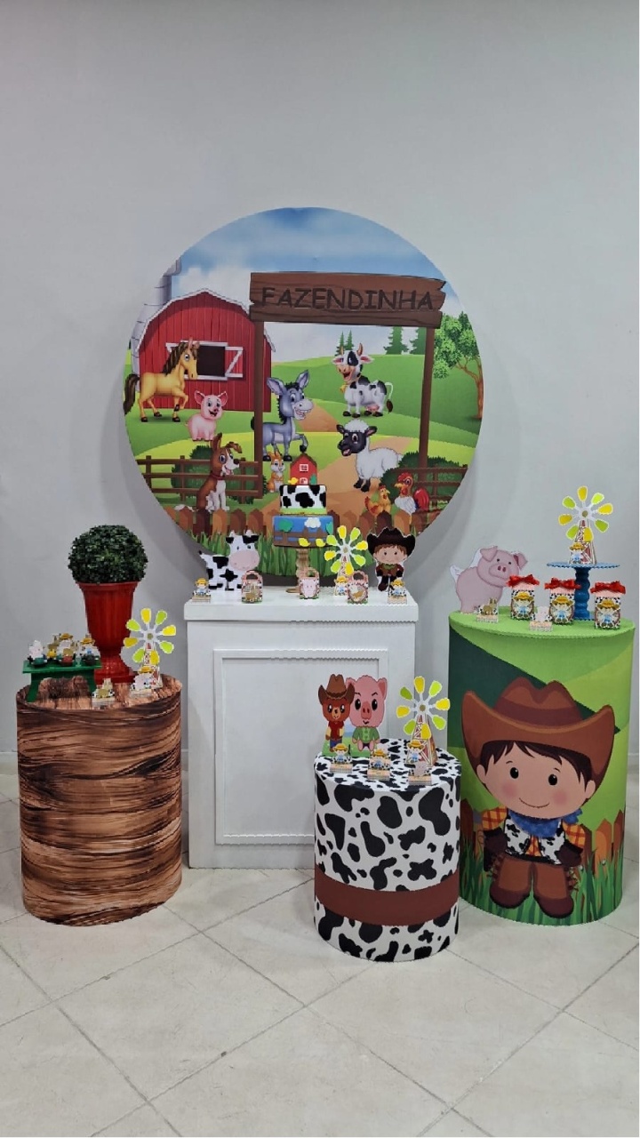 Kit Prata Fazendinha - Lili decorações pegue emonte