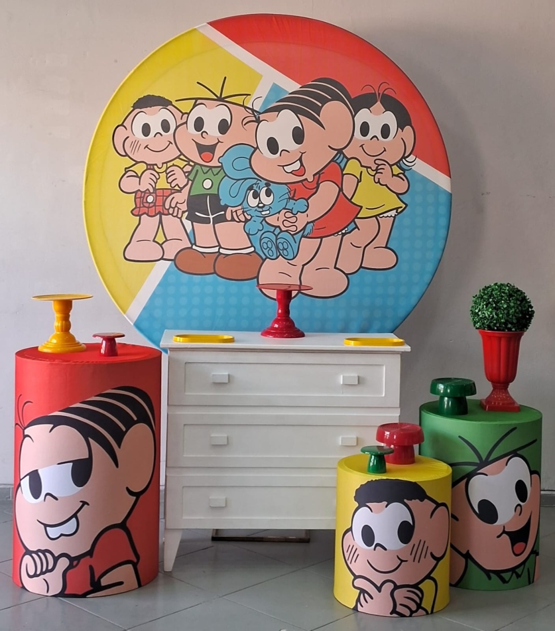 Kit Prata Turma da Monica 02 - Lili decorações pegue emonte