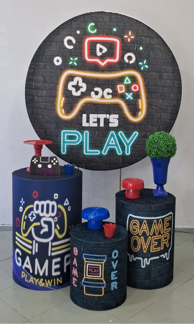 Kit Bronze Video Game Novo  - Lili decorações pegue emonte