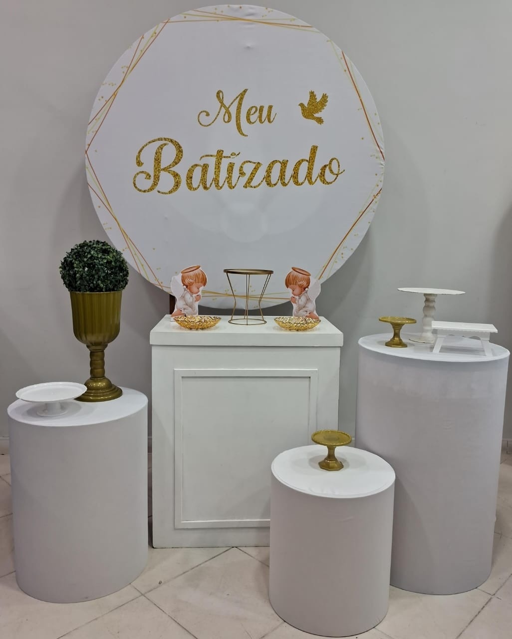 Kit Prata Meu Batizado  - Lili decorações pegue emonte