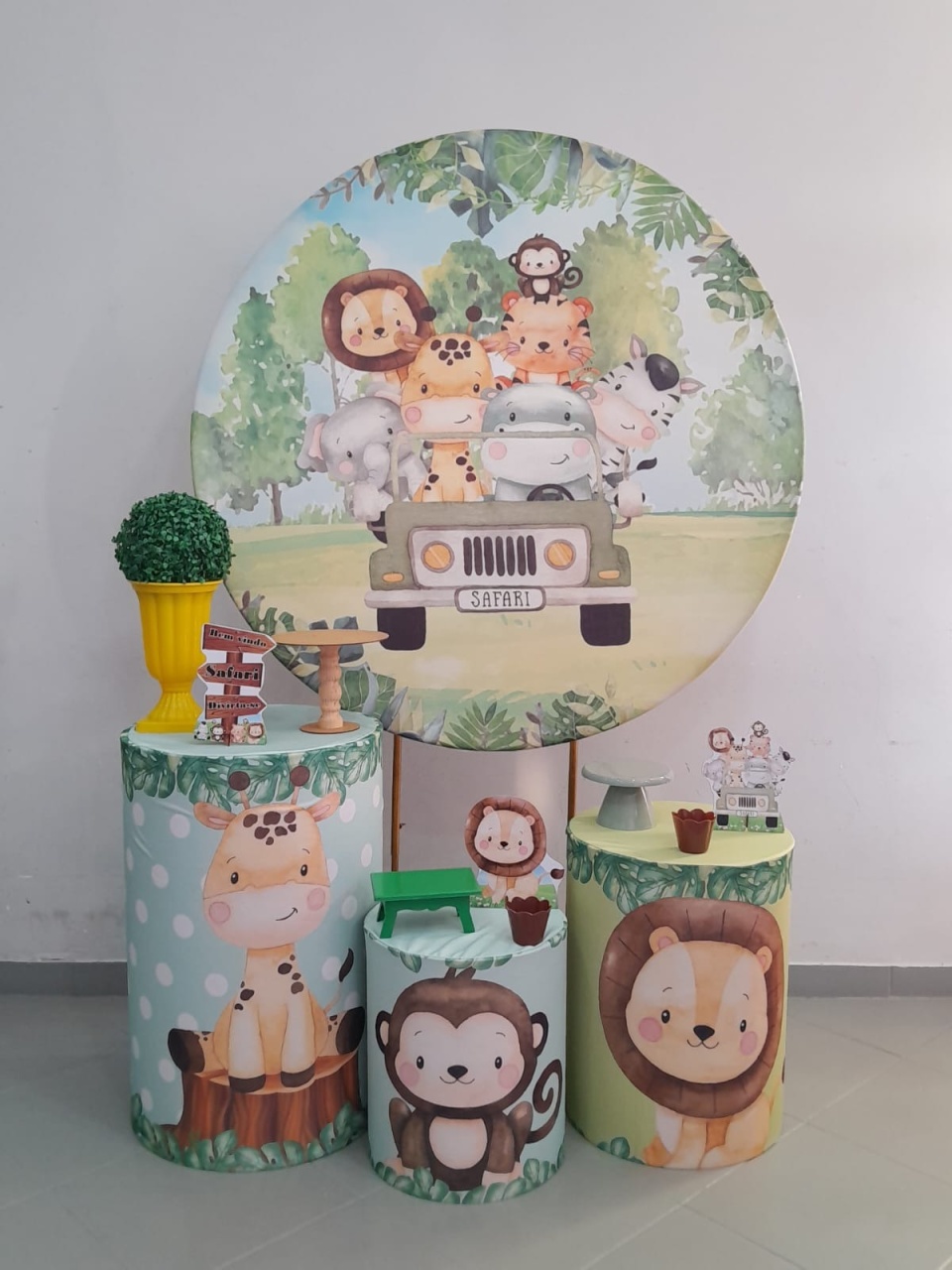 Kit Bronze Safari Pastel  - Lili decorações pegue emonte