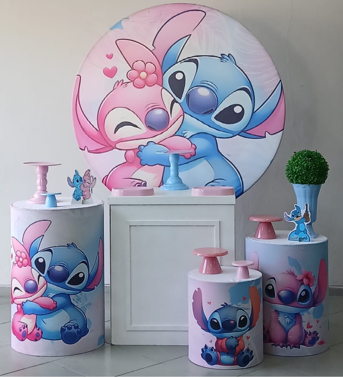 Lilo Stite E Angel  - Lili decorações pegue emonte