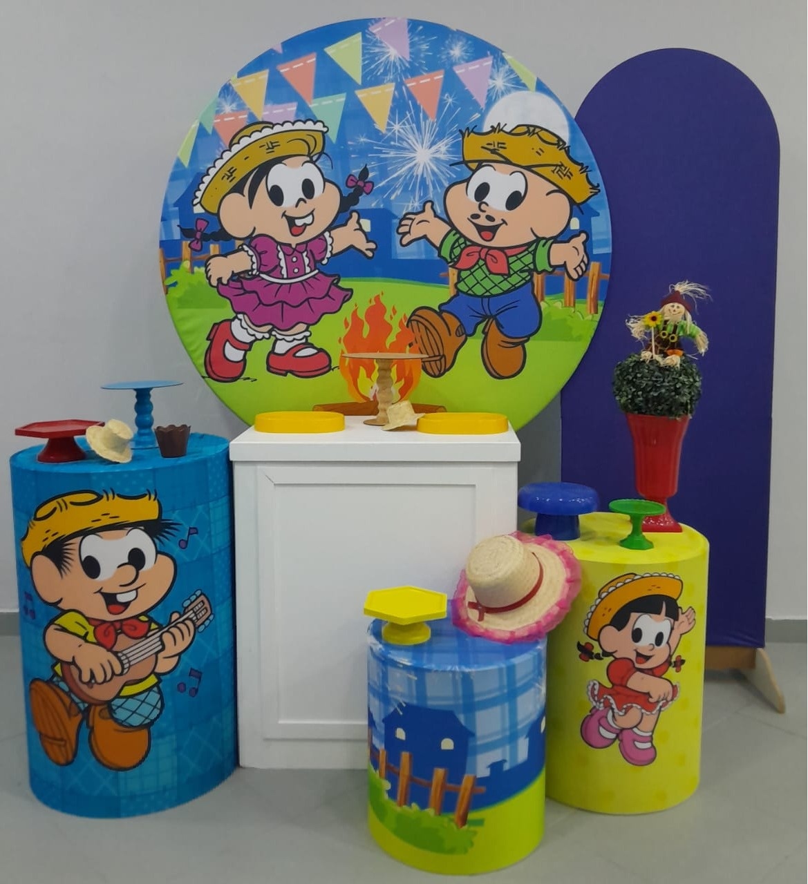 Kit Ouro Festa Junina/ Turma da Mônica  - Lili decorações pegue emonte