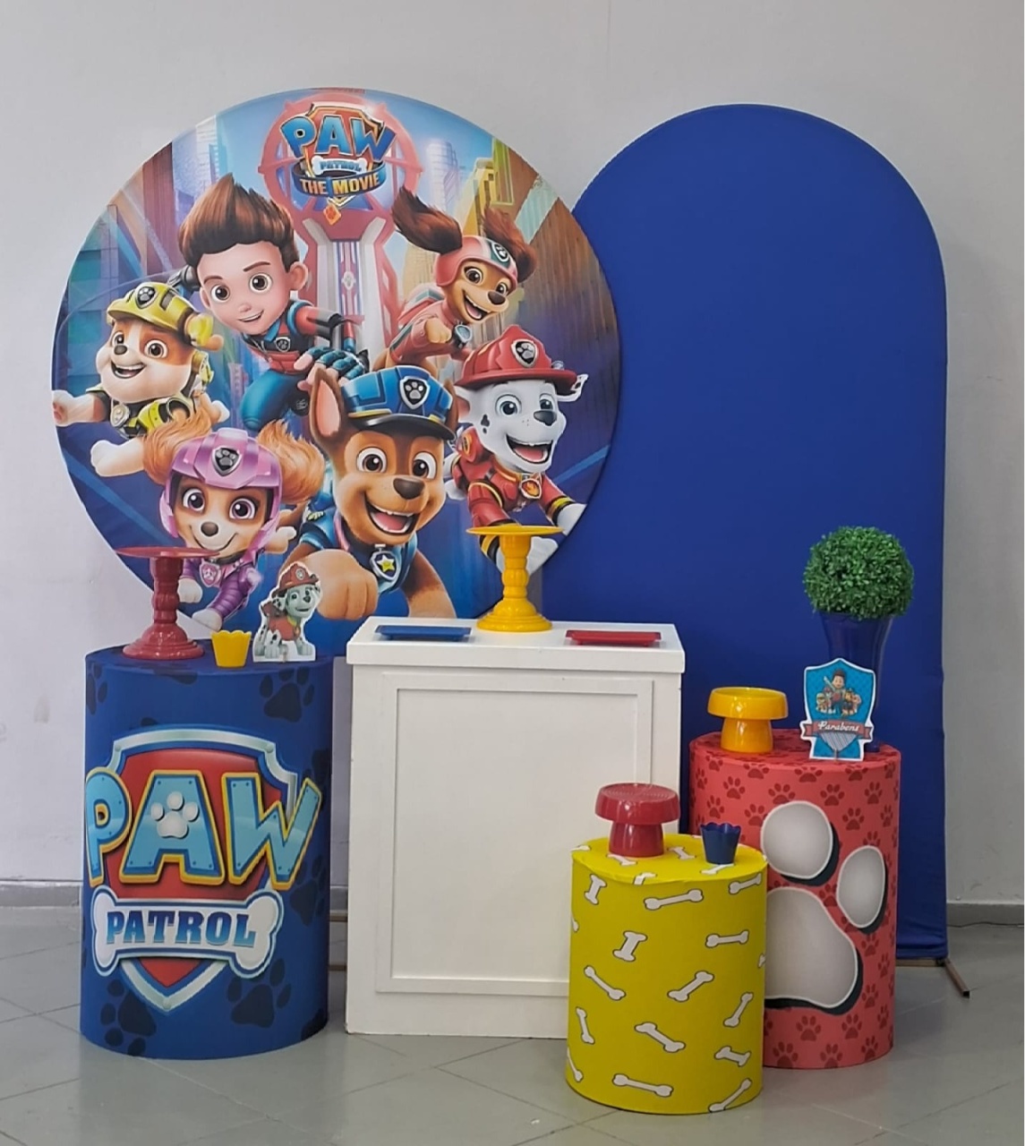 Kit Ouro Patrulha Canina Novo - Lili decorações pegue emonte