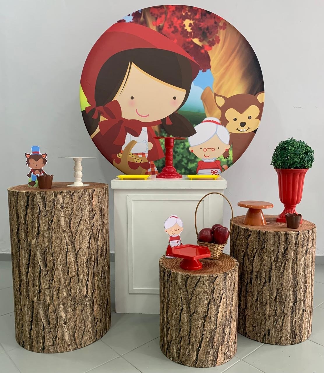 Kit Prata Chapeuzinho Vermelho - Lili decorações pegue emonte