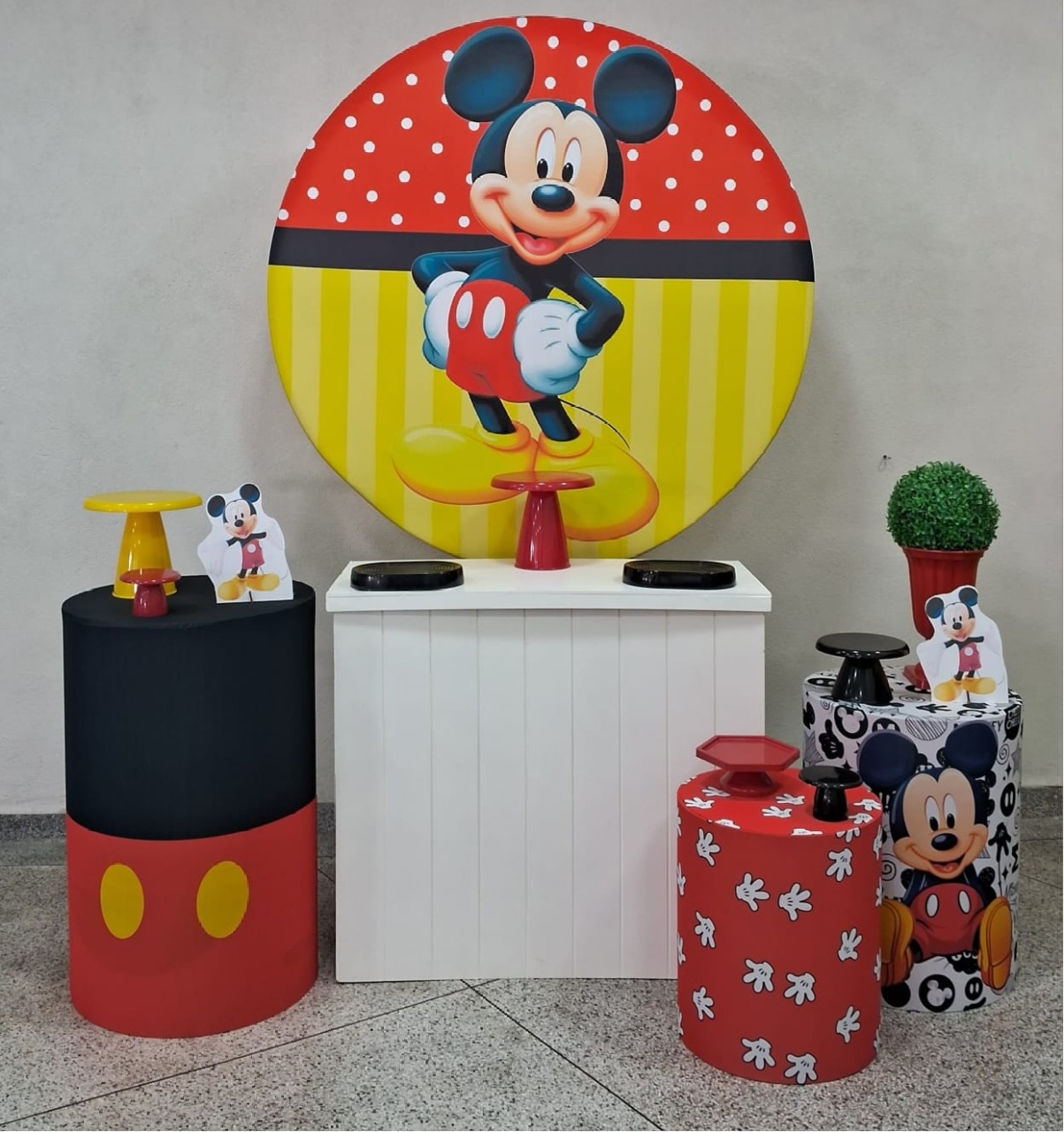 Kit Prata Mickey 02 - Lili decorações pegue emonte