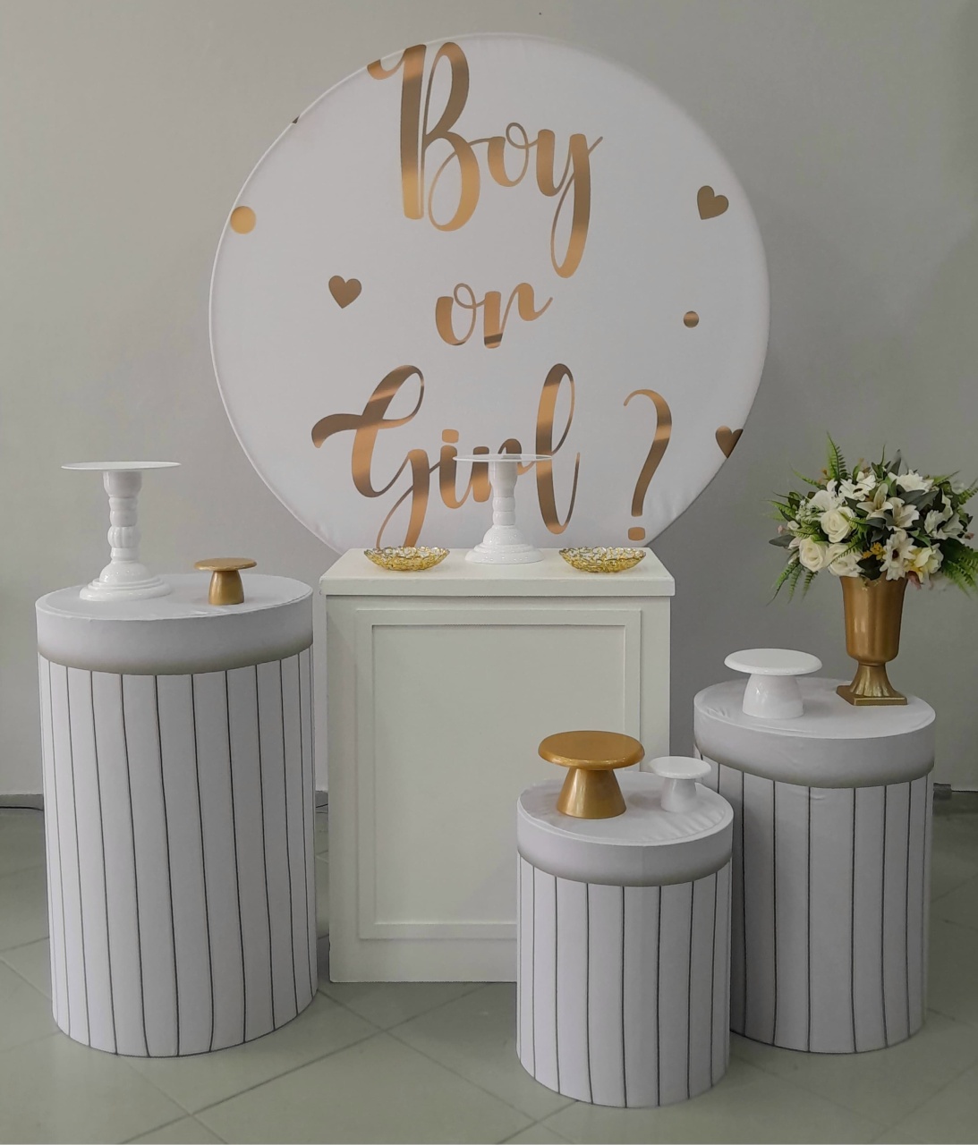 Kit Prata Chá Revelação Boy Or Girl - Lili decorações pegue emonte