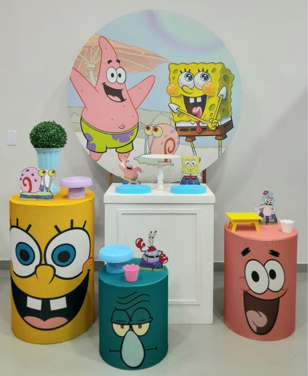 Kit Prata Bob Sponja  - Lili decorações pegue emonte