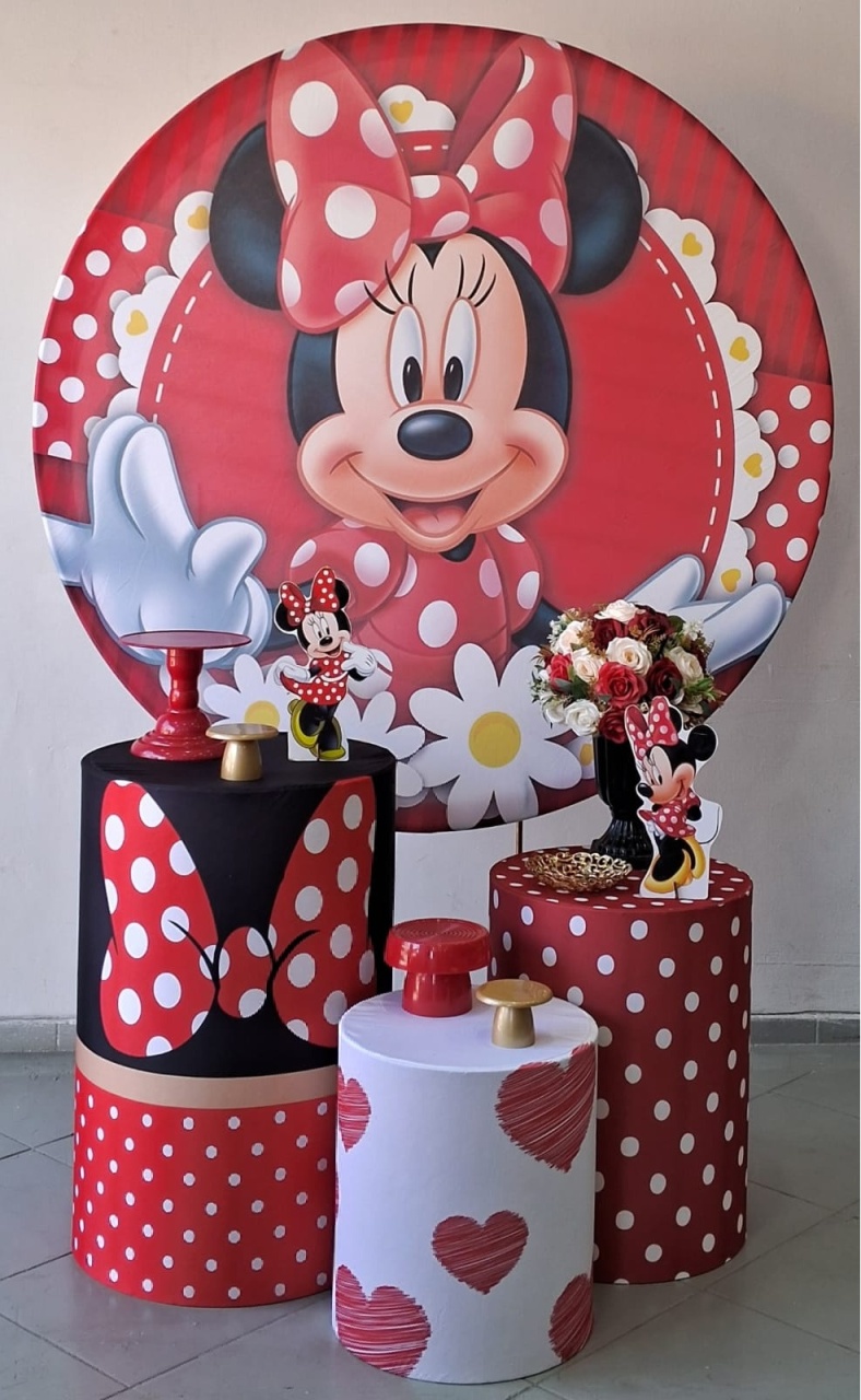 Kit Bronze Minnie Vermelha - Lili decorações pegue emonte